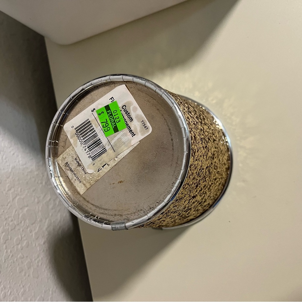 Gold Glitter Decorative Pot - Picture 4 of 5